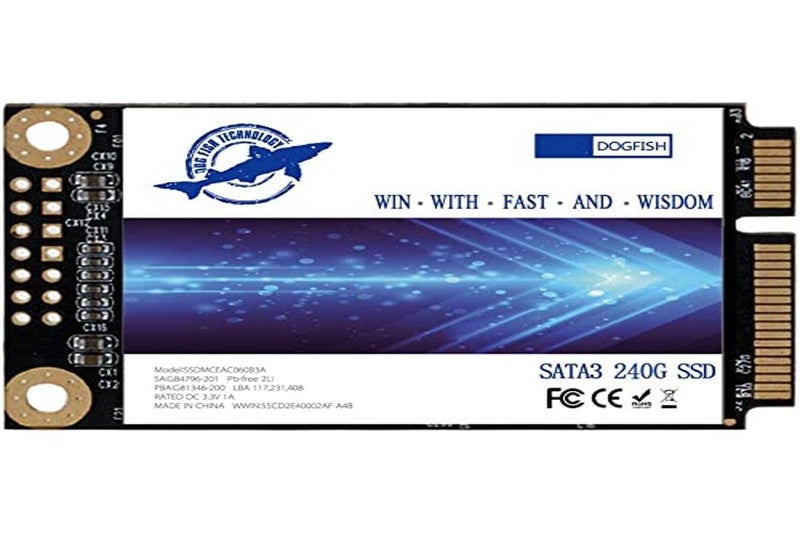 THREE COLOUR DOGFISH Dogfish Msata SSD 240GB Internal Solid State Drive Mini Sata SSD Disk(MSATA,240GB) - Image 1